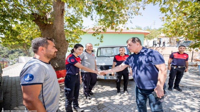 İtfaiye ekipleri Yamanlar Köyü ne konuşlandırıldı