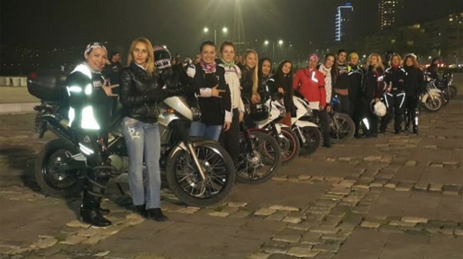 İzmir Amazon Riders’tan 8 Mart sürüşü