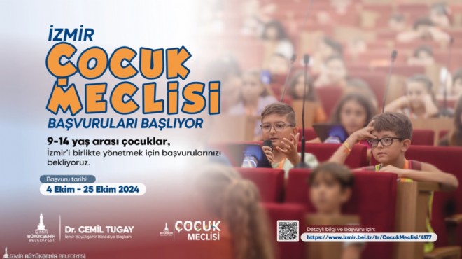 İzmir Çocuk Meclisi başvuruları başladı