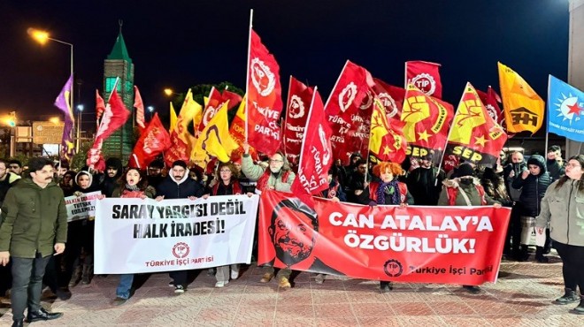 İzmir de  Can Atalay  eylemi!