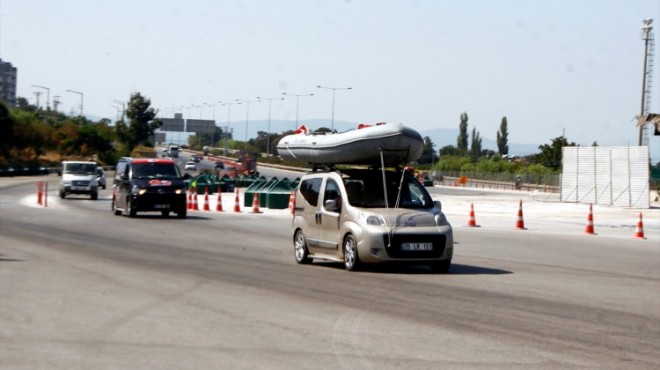 İzmir de  dönüş yolu  raporu!