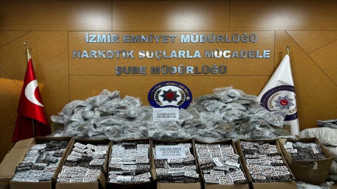 İzmir de eş zamanlı zehir baskını: Şüpheliler tutuklandı!