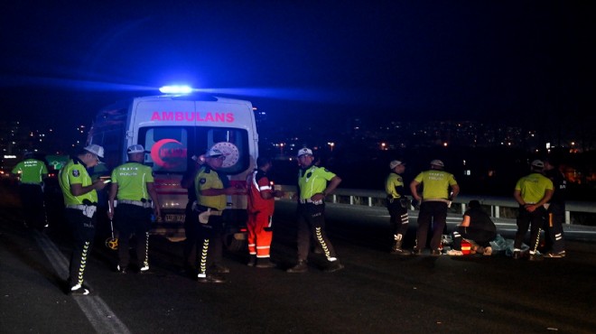 İzmir de feci kaza... Karşıya geçmek isterken canından oldu!