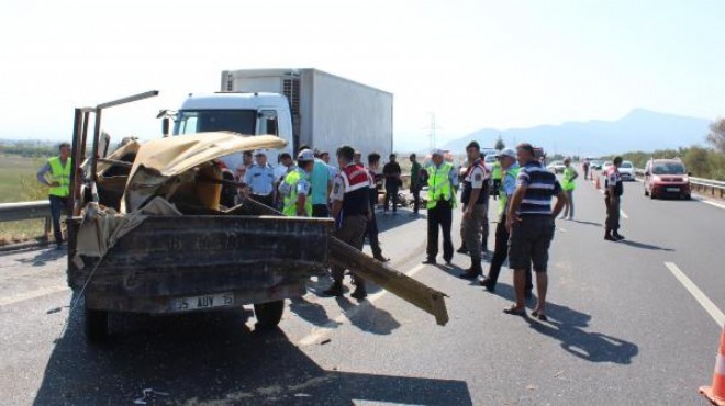 İzmir de feci kaza: Kurbanlık bırakmışlardı...