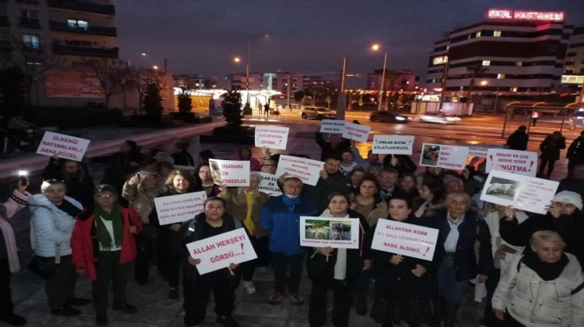 İzmir de hayvanseverlerden tepki yürüyüşü!