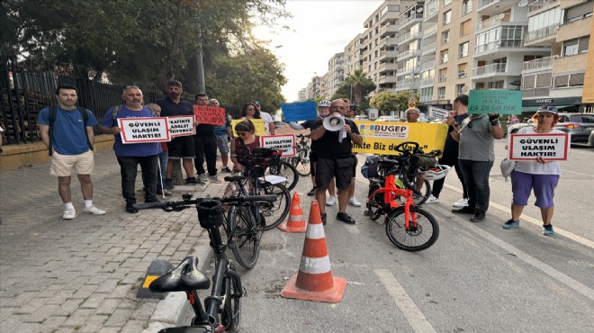 İzmir de iki bisiklet yolunun kaldırılmasına tepki