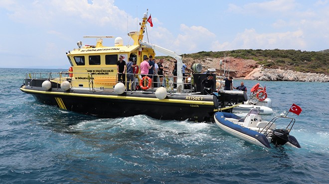 İzmir de kaçak balık avına 183 bin 585 lira ceza kesildi!
