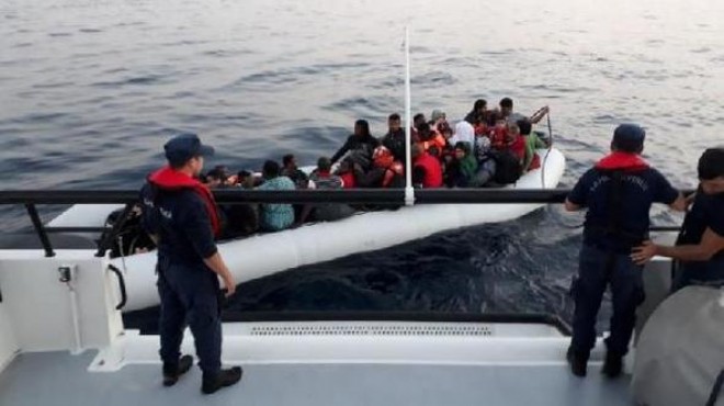 İzmir de kaçak göçmen operasyonu: 59 gözaltı!