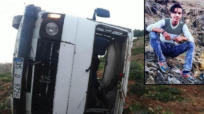 İzmir de korkunç kaza: 16 lık sürücü ölüme uçtu!