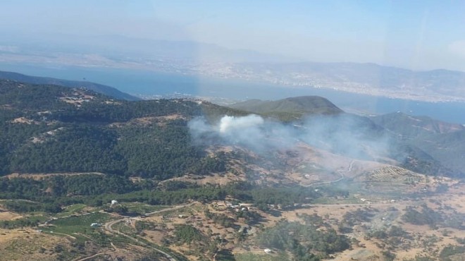 İzmir de korkutan orman yangını!