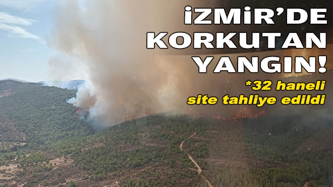 İzmir'de korkutan yangın!