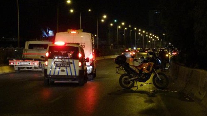 İzmir de motosikletlinin feci sonu: Metrelerce sürüklendi!