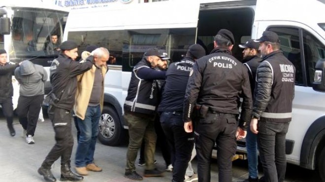 İzmir deki  şantaj  operasyonunda 24 tutuklama