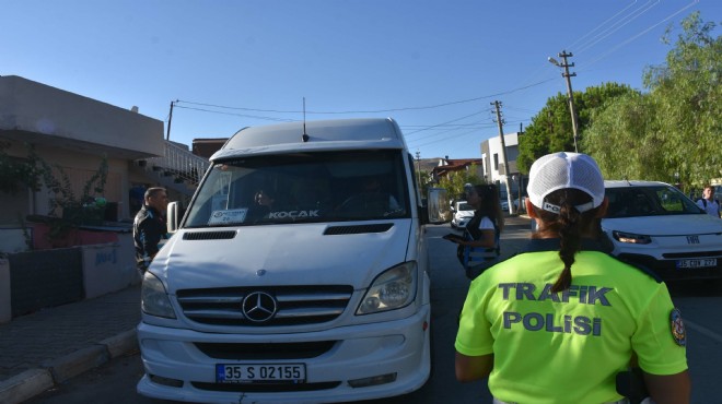 İzmir de servis araçlarına hayati denetim!