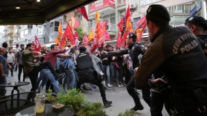 İzmir de Van protestosuna polis müdahalesi!