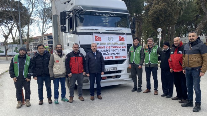 İzmir den İdlib e yardım tırı gönderildi