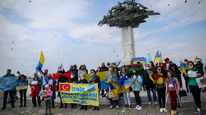 İzmir den Ukrayna için destek çığlığı