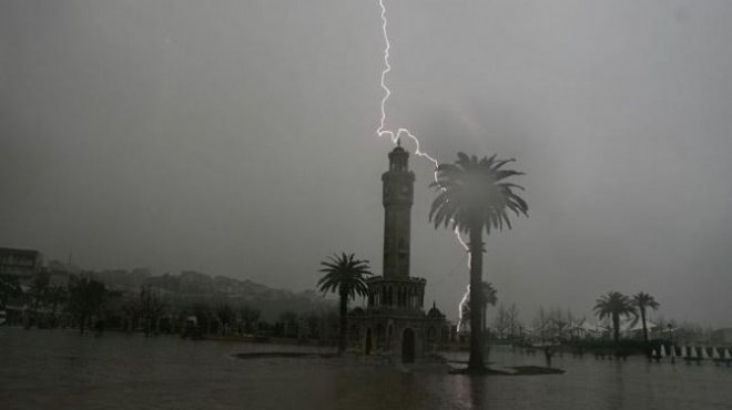 İzmir’e fırtına ve sağanak uyarısı!