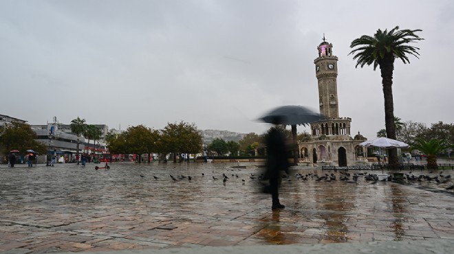 İzmir e  sağanak  uyarısı