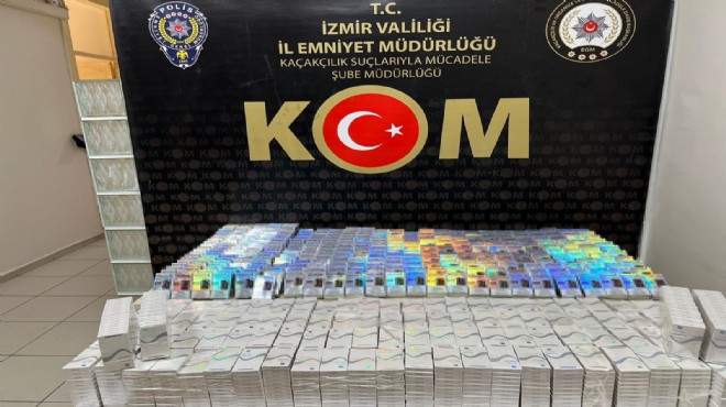 İzmir in 16 ilçesinde kaçakçılık operasyonu