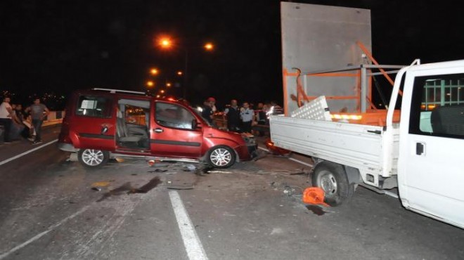 İzmir’in göbeğinde feci kaza: 1 ölü, 1 yaralı