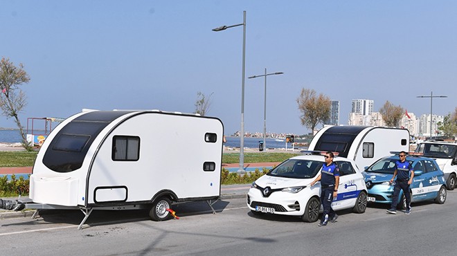 İzmir in iki bölgesinde karavanlar kaldırıldı