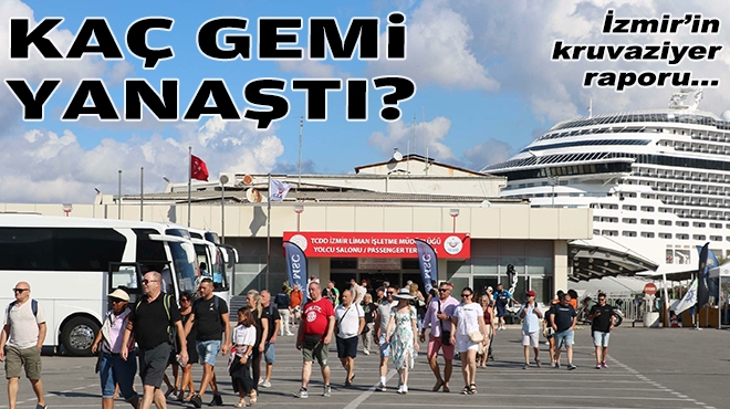 İzmir'in kruvaziyer raporu... Kaç gemi yanaştı?