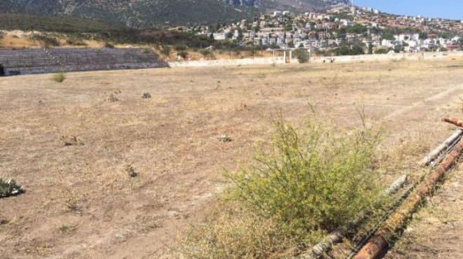 İzmir in o ilçesindeki futbol sahası  patates tarlası  oldu: Bu olsa olsa Türkiye de olur!