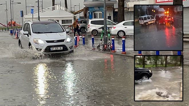 İzmir trafiğinde sağanak kabusu!