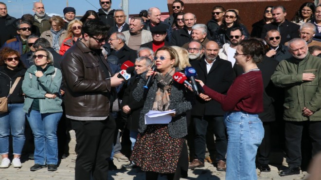 İzmirli Gazeteciler den  Süleyman Gençel  eylemi
