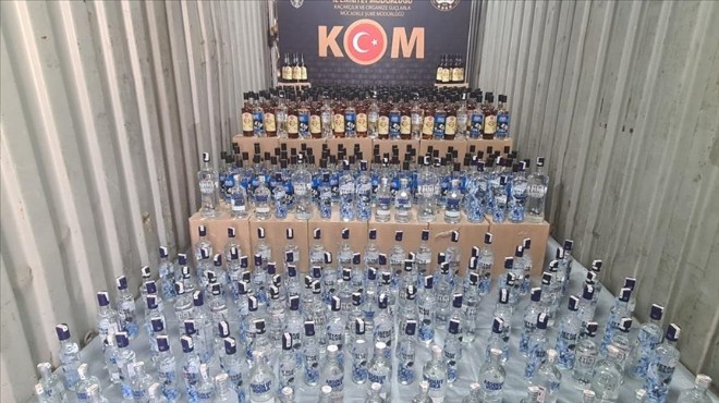 Kaçak içki operasyonu: Bin 639 şişe ele geçirildi