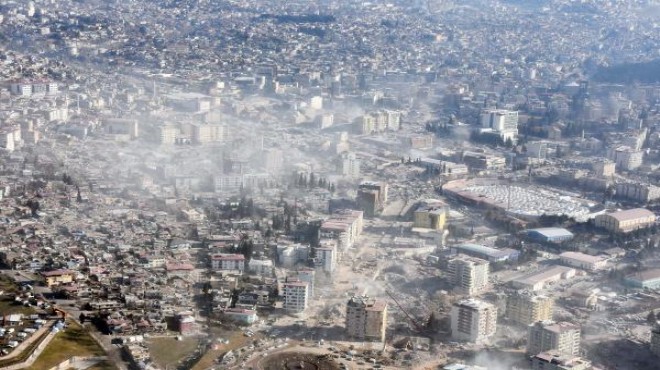 Kahramanmaraş taki büyük yıkım havadan görüntülendi!