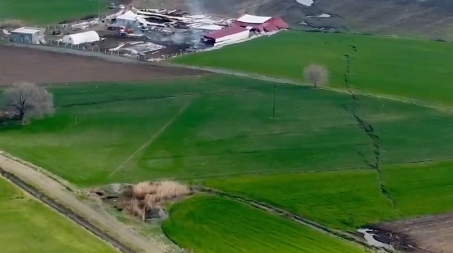 Kahramanmaraş’taki fay kırığı böyle görüntülendi