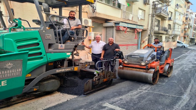 Karabağlar da asfalt çalışmaları tam gaz!