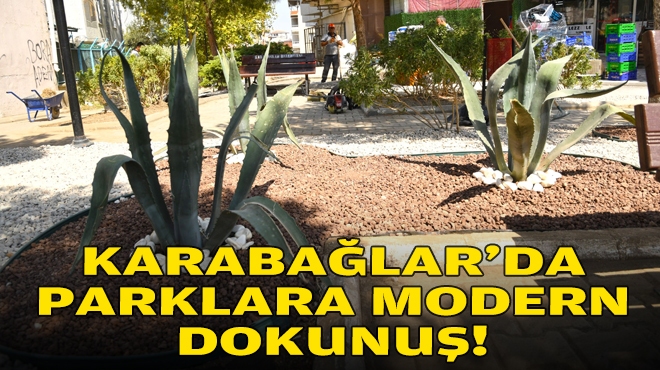 Karabağlar'da parklara modern dokunuş!