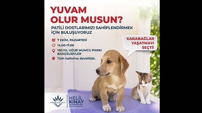 Karabağlar patili dostlar için buluşuyor