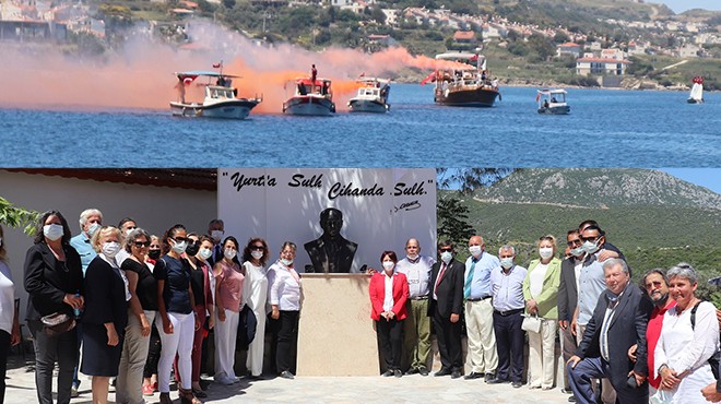 Karaburun da karada, denizde 19 Mayıs coşkusu!