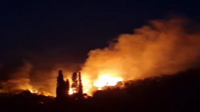 Karaburun da çıkan yangın kontrol altında!