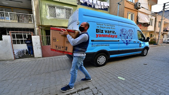 İzmir de  karakış  dayanışması... Vatandaşlara 85 milyonluk destek!