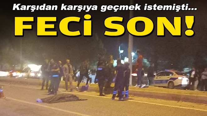 Karşıdan karşıya geçmek istemişti... Feci son!