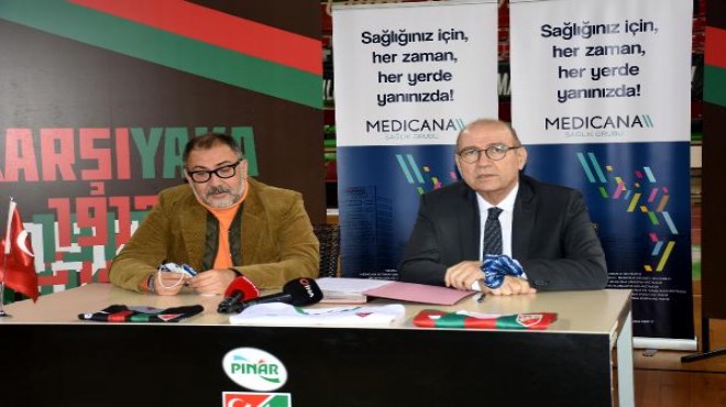 Karşıyaka ya Medicana sağlık sponsoru