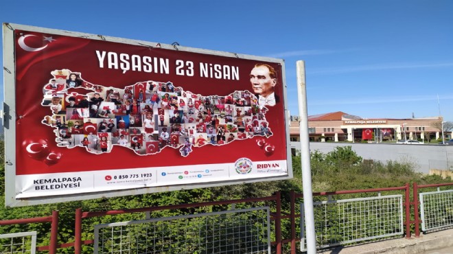 Kemalpaşa nın çağrısı sonrası fotoğraflarla 23 Nisan kutlandı