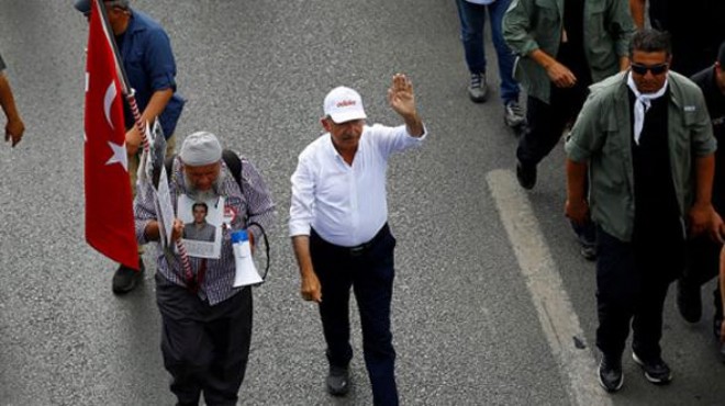 Kılıçdaroğlu ile İstanbul a yürüyen Veysel amcadan  gözaltı  açıklaması