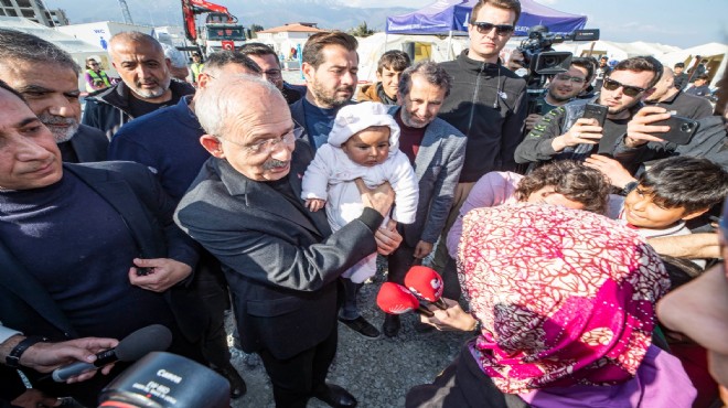Kılıçdaroğlu ndan Büyükşehir in çadırına ziyaret... Başkan Soyer e teşekkür!
