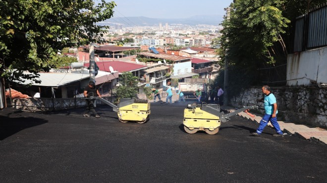 Konak’ta asfalt çalışmaları tam gaz!