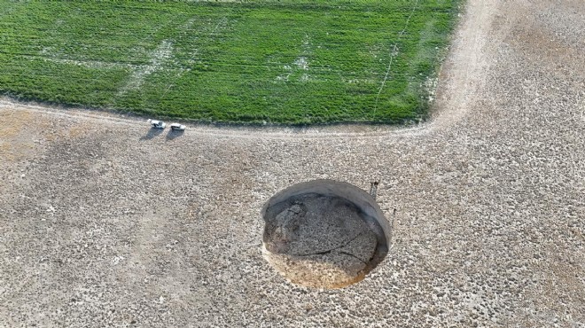 Konya da 100 metre çapında yeni obruk oluştu