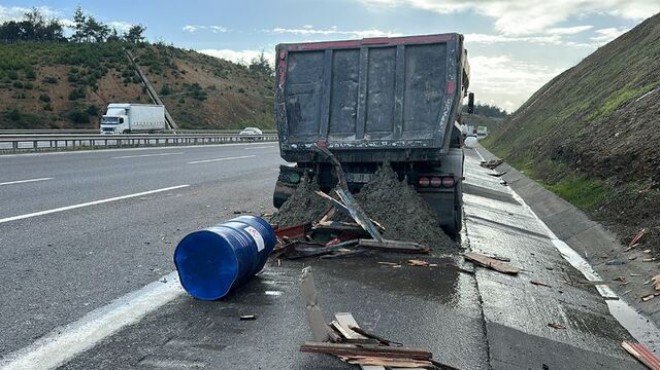 Kuzey Marmara Otoyolu nda  kimyasal  paniği!