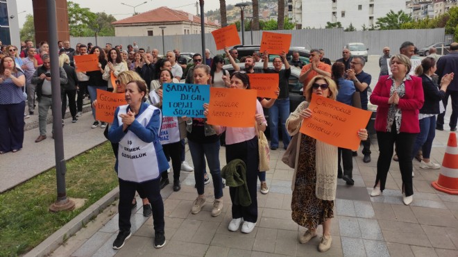 Maaş isyanında üçüncü gün... Belediye önü eylem alanı!