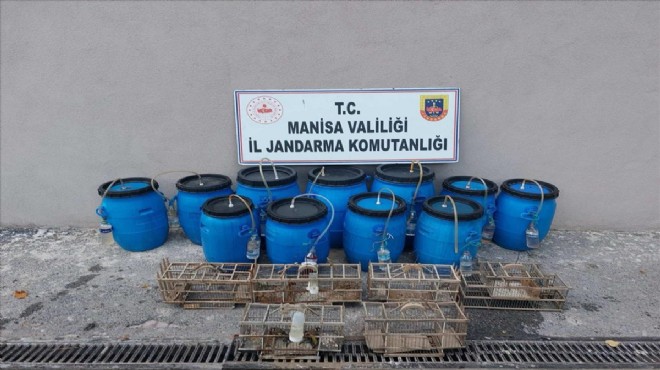 Manisa da 7 bin 500 litre kaçak içki ele geçirildi