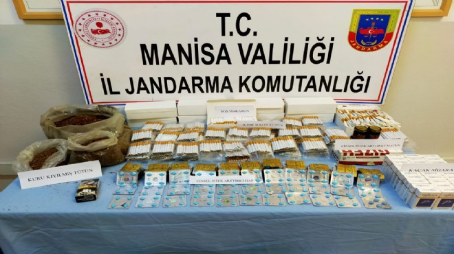 Manisa da kaçak sigara ele geçirildi